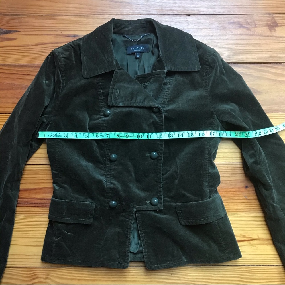 Talbots Velvet Double-Breasted Blazer, EUC, 8 - Picture 9 of 16